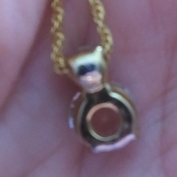 SWAROVSKI SWAN LOGO Pendant Necklace clear Crystal gold tone chain and setting - Picture 9 of 16